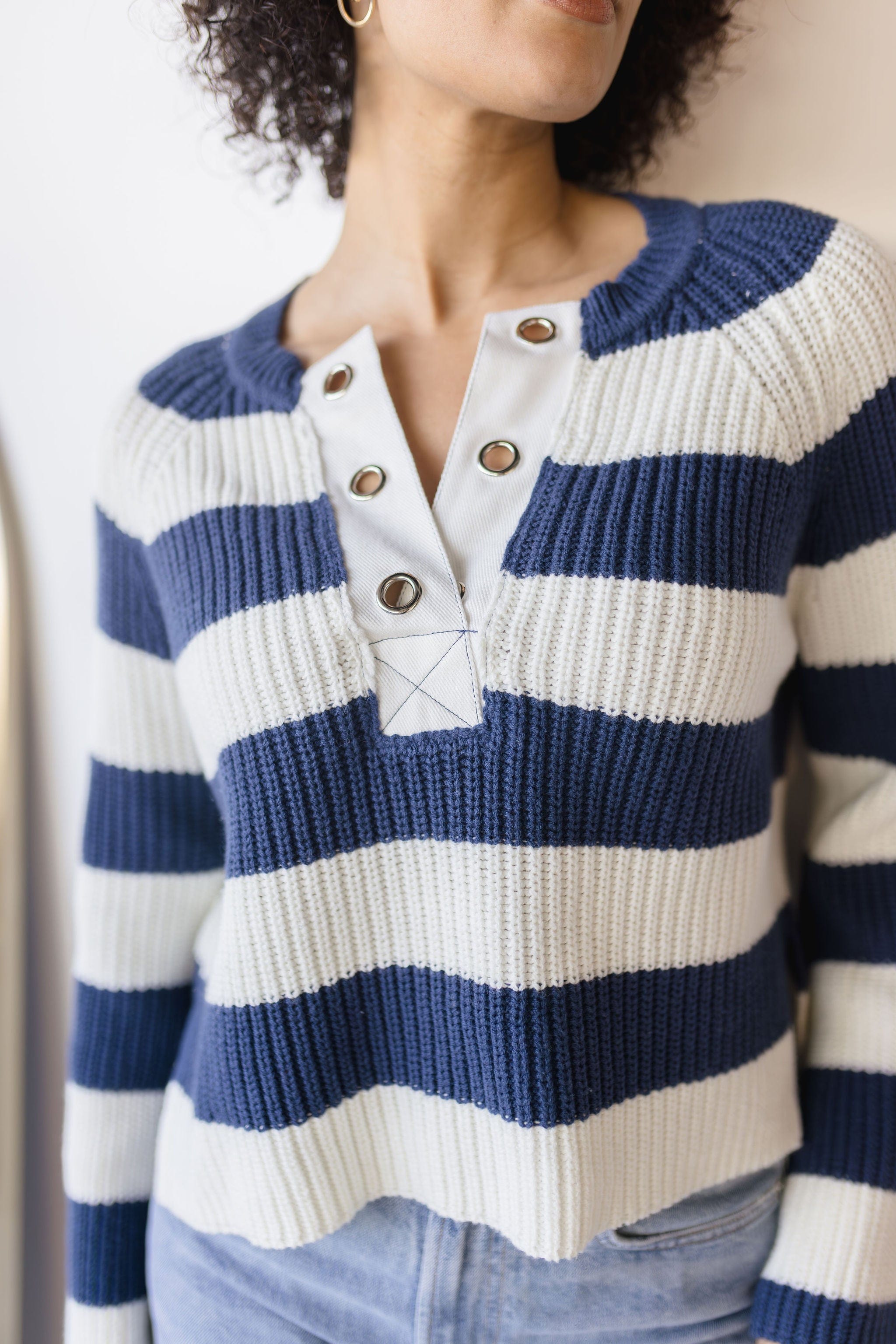 Sapphire Stripe Sweater