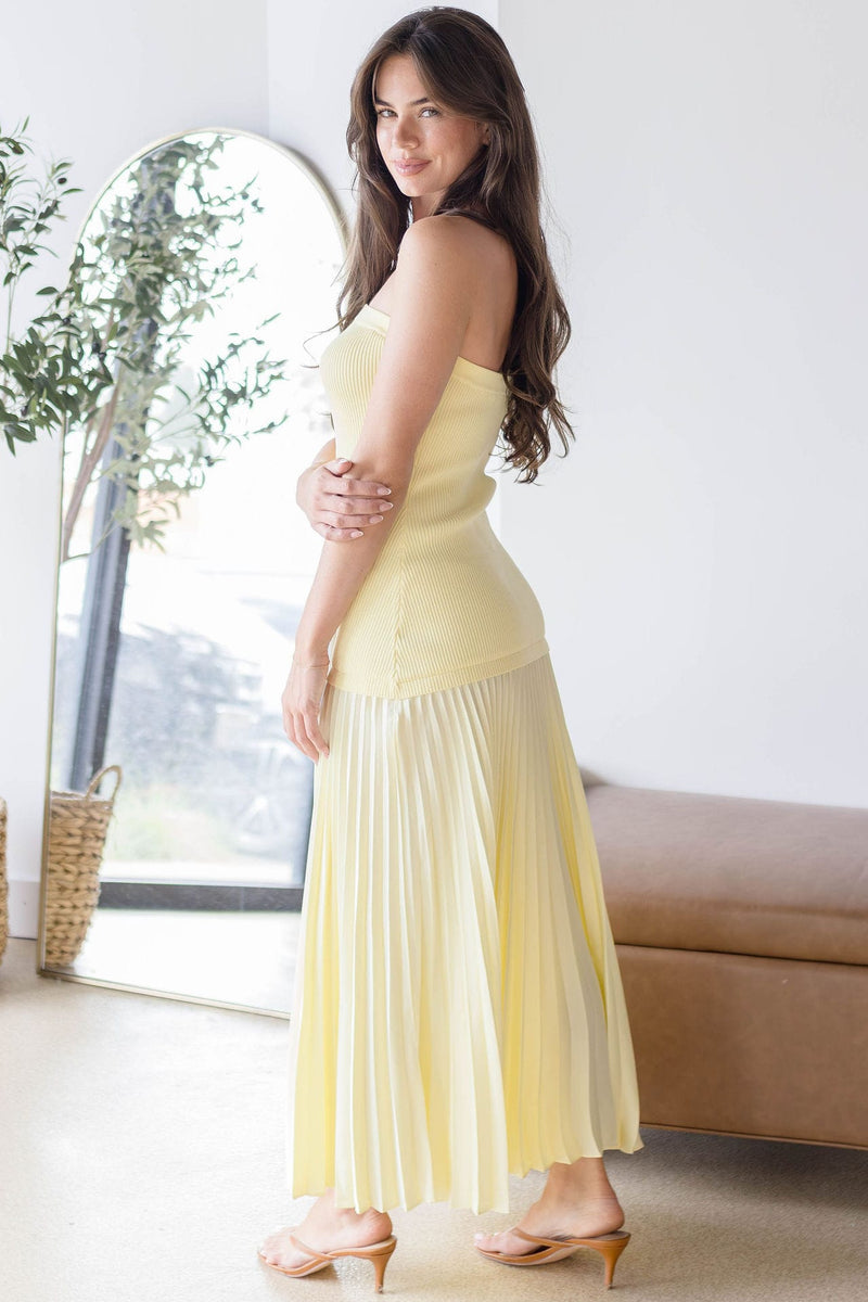 mixed media maxi dress ASTR the Label | Selune in Yellow Category_Petite Homecoming Dresses Space Force announces rollout Maxi dresses An off glove size:12.75