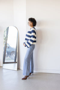 Sapphire Stripe Sweater