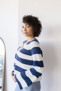 Sapphire Stripe Sweater