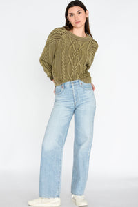 Free People Frankie Cable Sweater 