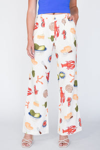 Cape Cod Lobster Linen Trousers