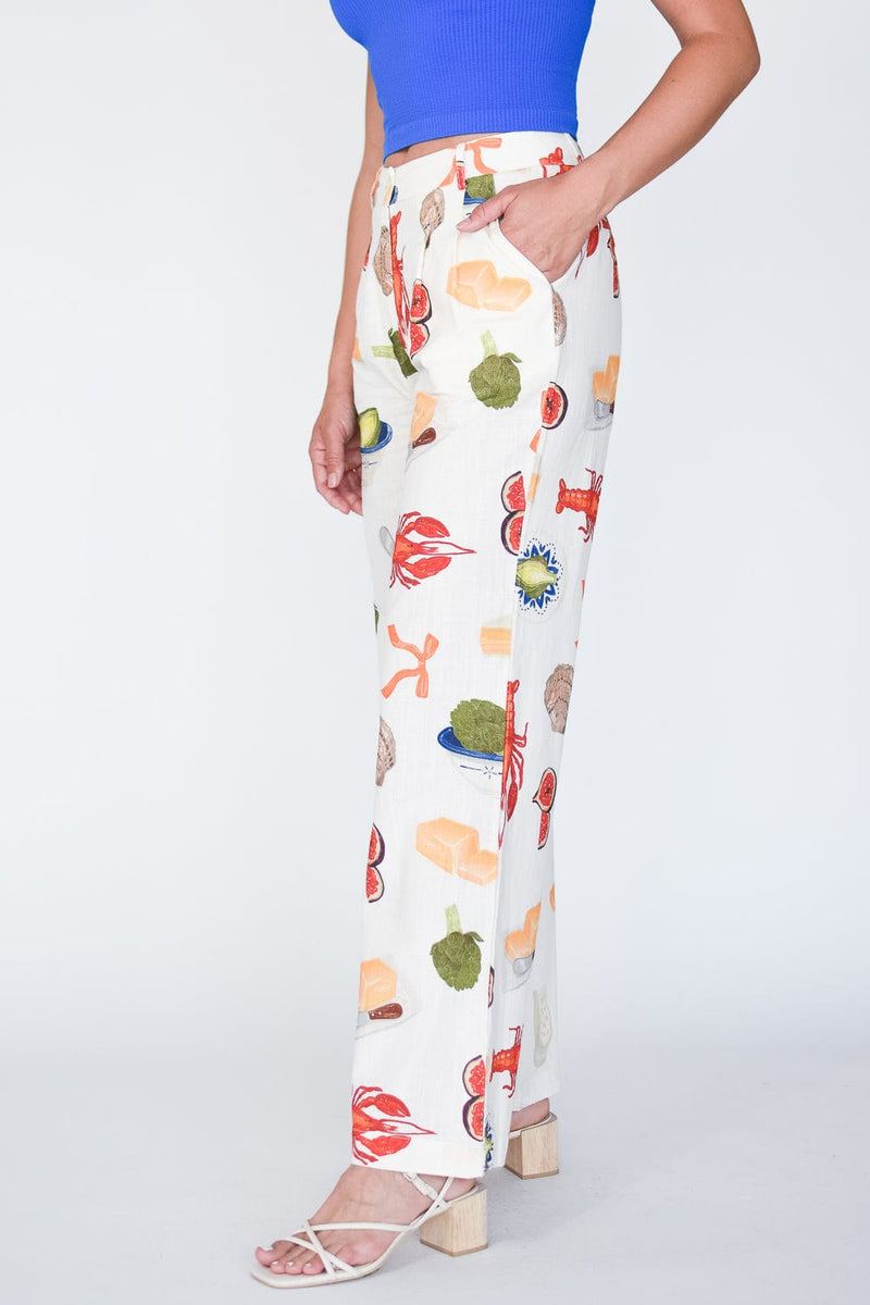 Cape Cod Lobster Linen Trousers