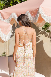 Sun Kissed Halter Midi Dress