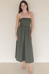 Ashford Strapless Midi Dress