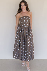 Ruthie Strapless Midi Dress