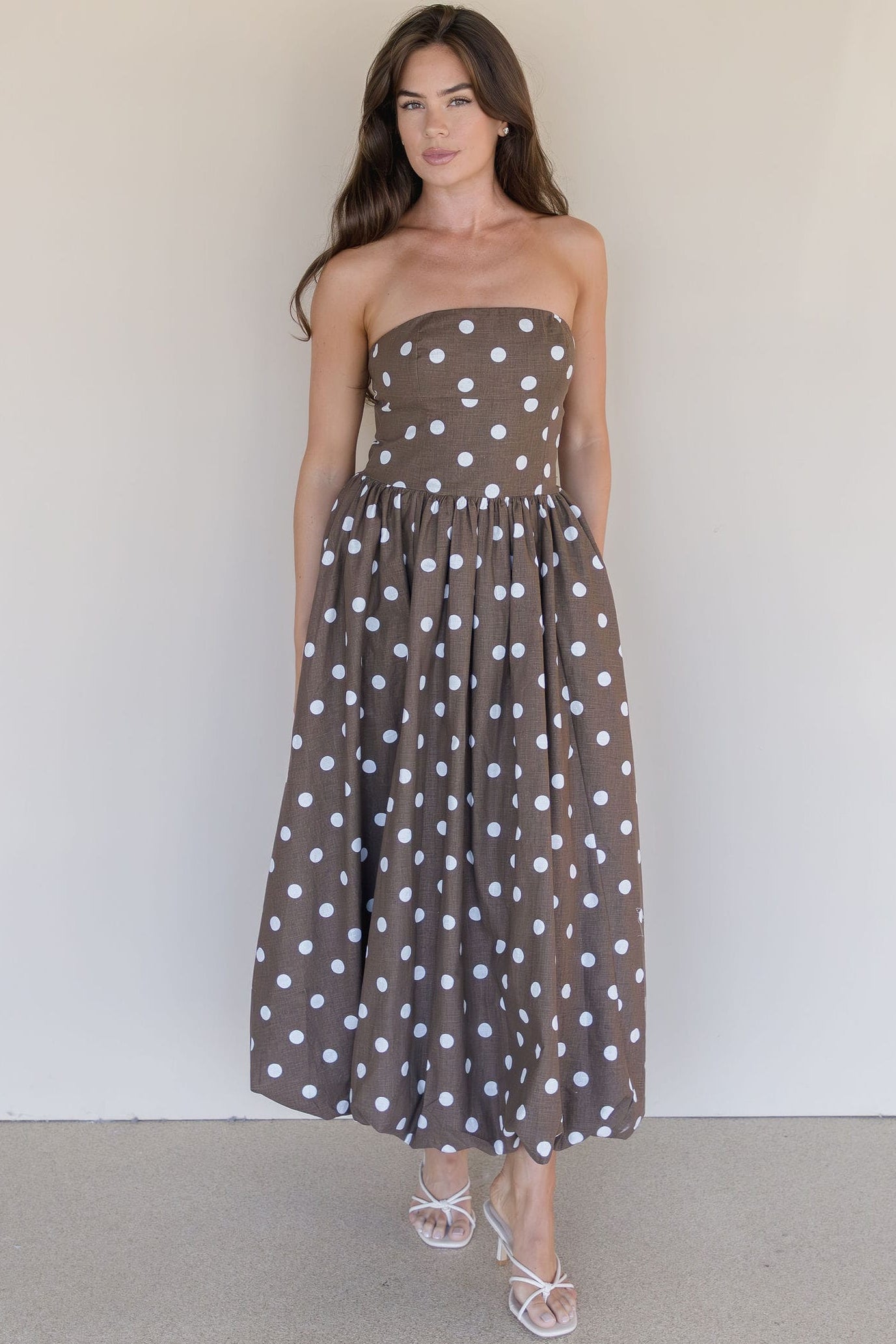 Ruthie Strapless Midi Dress