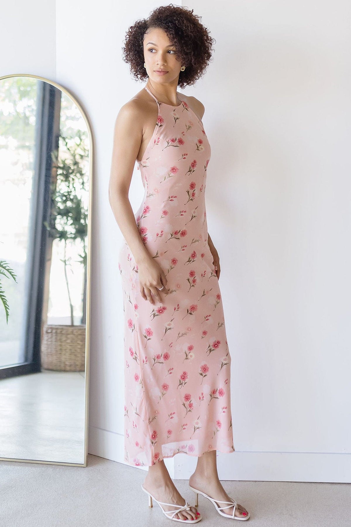 slim fit dress slacks Tulle Halter Dress | Tremmezina Dress main image 0