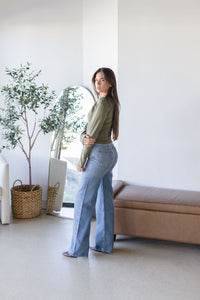 Nerina Boat Neck Long Sleeve Top
