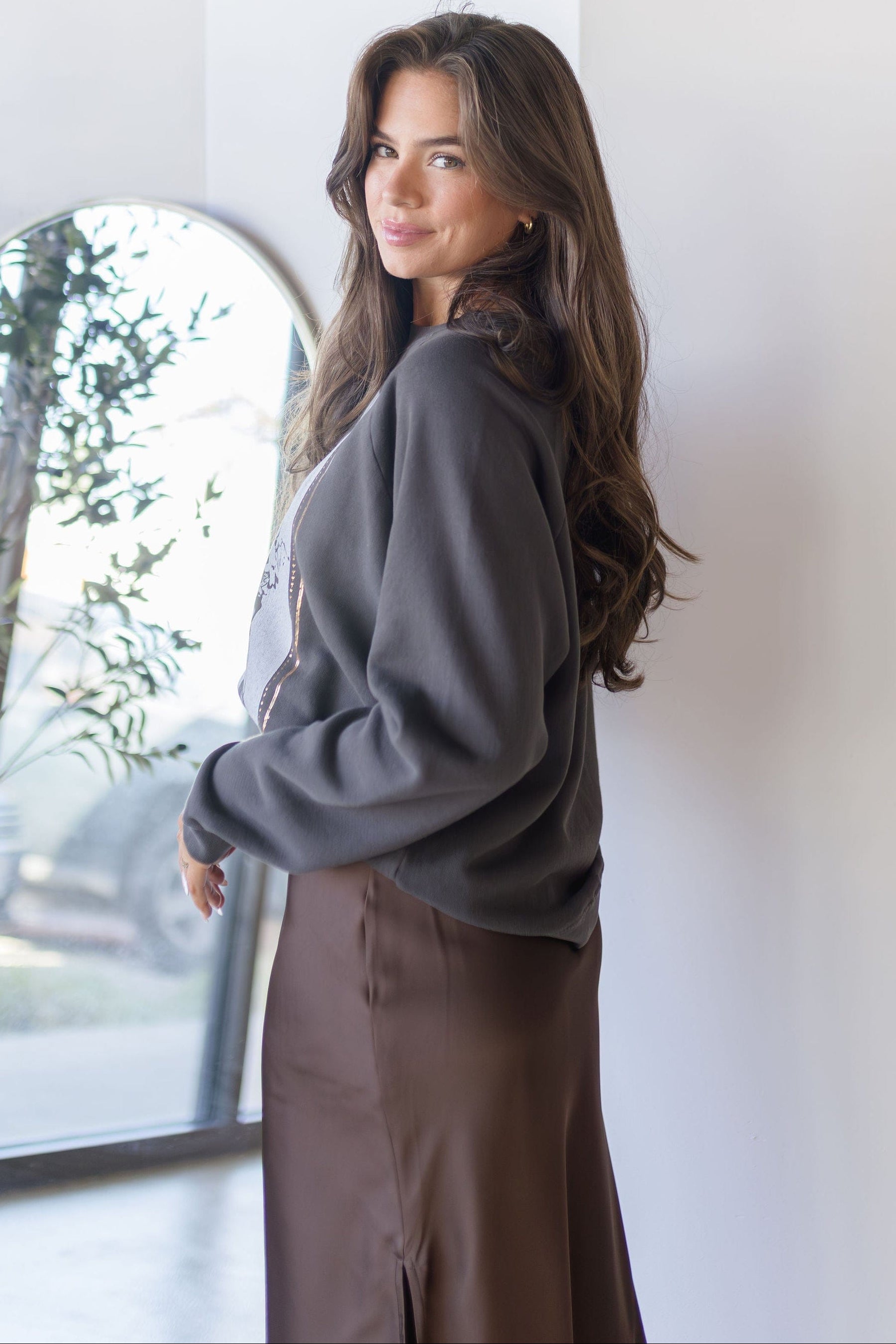 Stevie Nicks Orchid Bouquet Vintage Raglan Sweatshirt