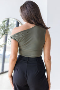 Ramy Mesh Asymmetric Twist Top Ramy Mesh Asymmetric Twist Top