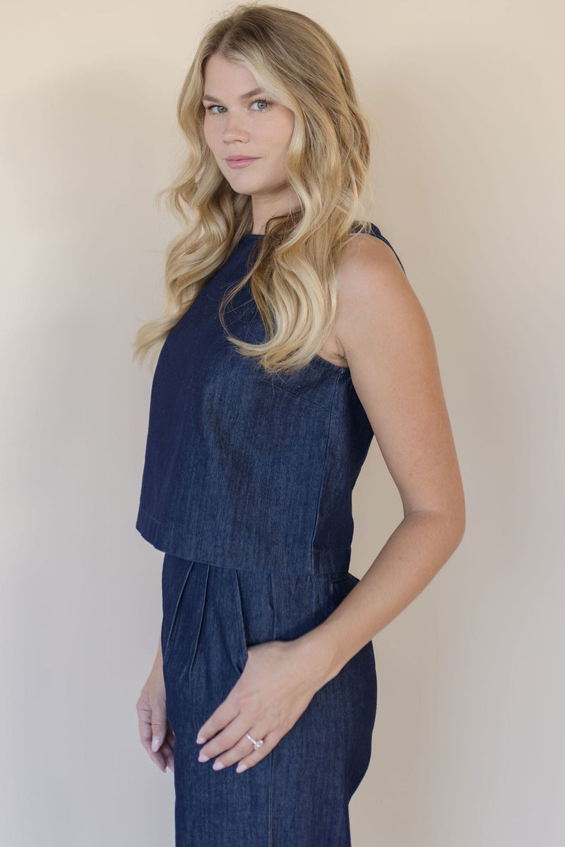 Carter Sleeveless Denim Top Carter Sleeveless Denim Top