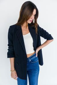 Madison Ruched Sleeve Blazer