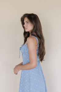 Gardenia Darling Embroidered Corset Midi Dress