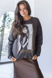 Stevie Nicks Orchid Bouquet Vintage Raglan Sweatshirt