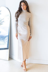 Marta Ribbed Mock Neck Cropped Sweater Marta Ribbed Mock Neck Cropped Sweater