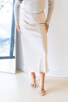 Ruthie Satin Midi Skirt Ruthie Satin Midi Skirt