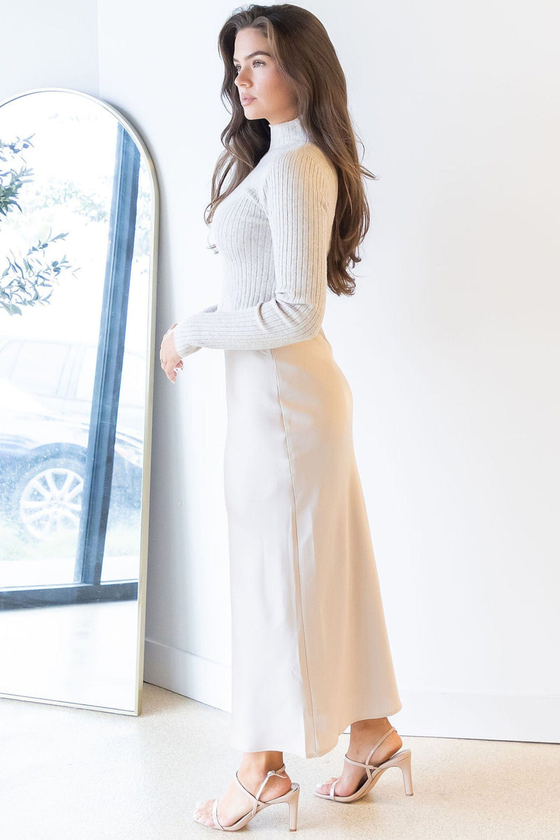 Marta Ribbed Mock Neck Cropped Sweater Marta Ribbed Mock Neck Cropped Sweater