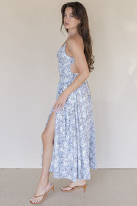 Calina Open Back Midi Dress