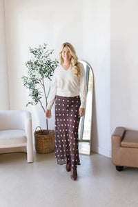 Blythe Sheer Polka Dot Midi Skirt