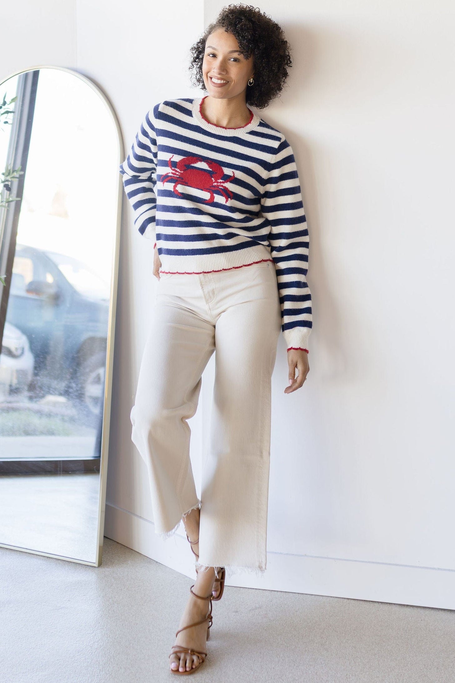 Seaworthy Scalloped Sweater