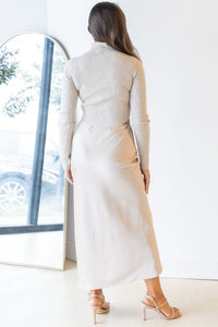 Ruthie Satin Midi Skirt Ruthie Satin Midi Skirt