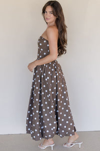 Ruthie Strapless Midi Dress