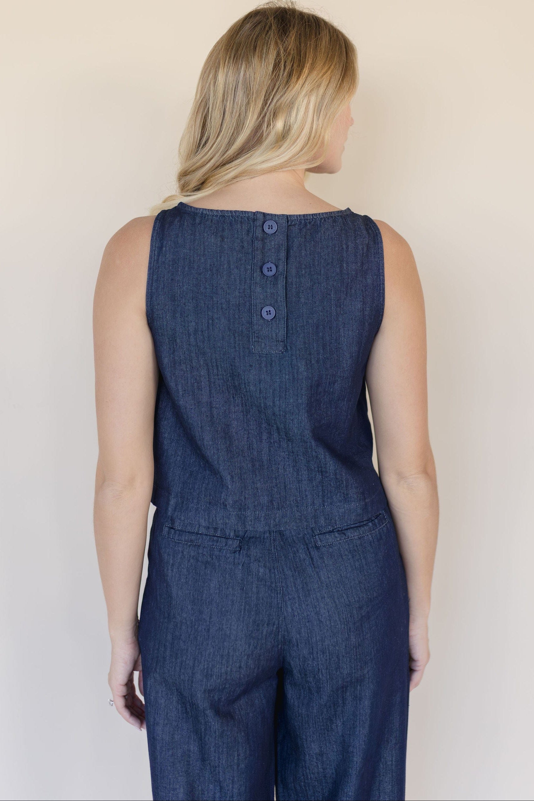 Carter Sleeveless Denim Top Carter Sleeveless Denim Top