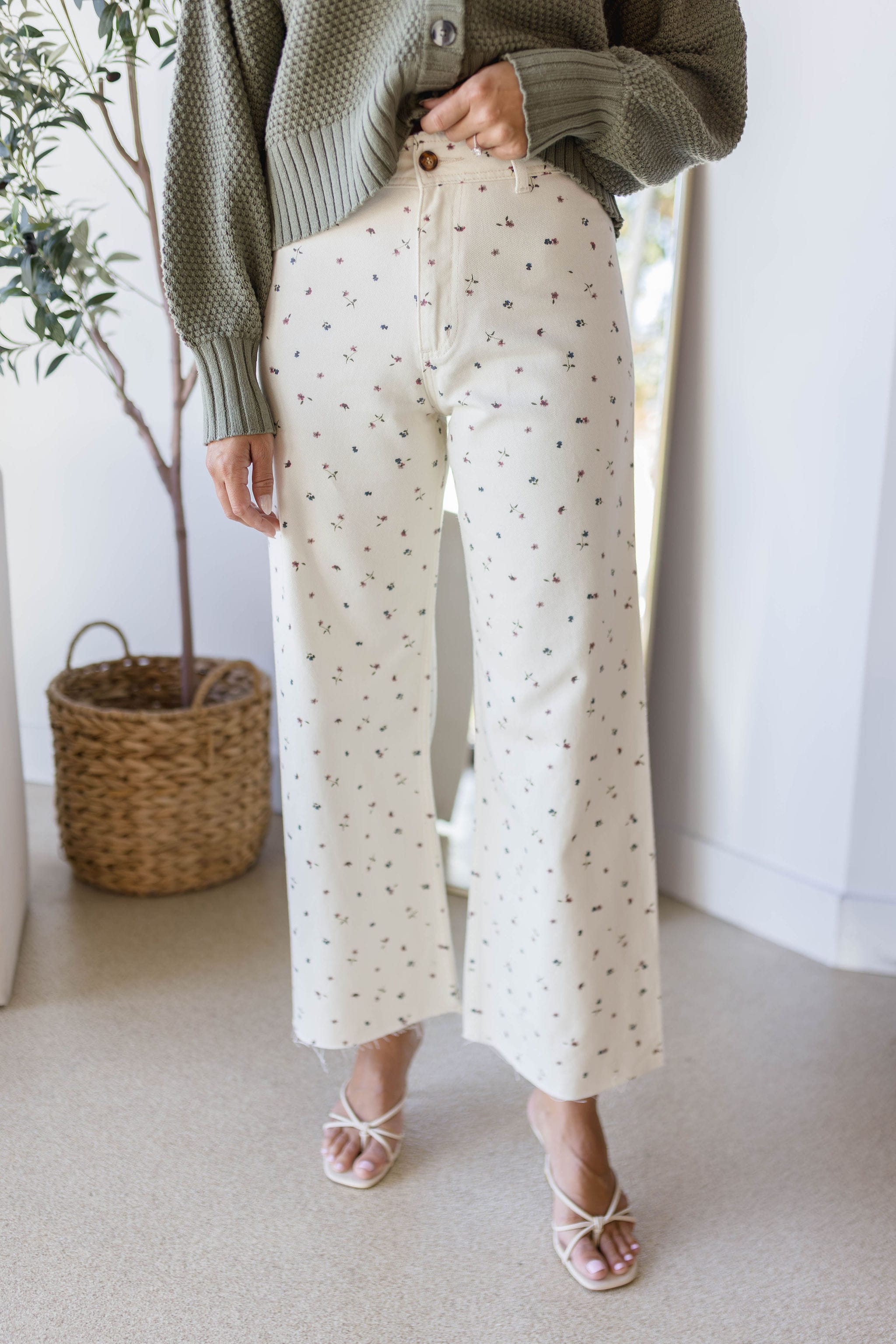 Ivory Bloom Pant