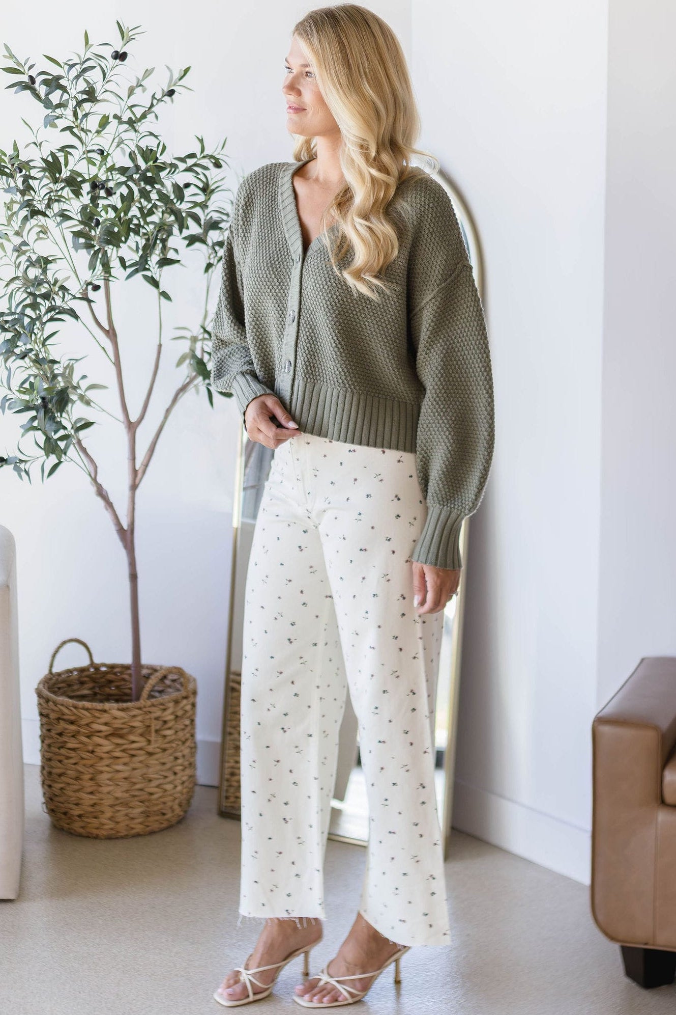 Ivory Bloom Pant