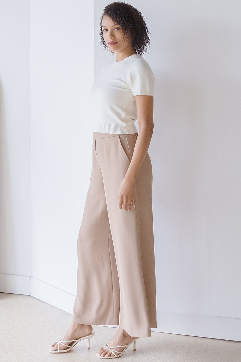 Olina Cropped Wide Leg Trouser Olina Cropped Wide Leg Trouser