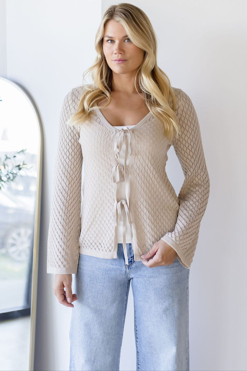 Shoreline Knit Long Sleeve Cardigan Shoreline Knit Long Sleeve Cardigan