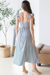 Wylda Gathered A-Line Midi Skirt