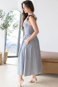 Wylda Gathered A-Line Midi Skirt