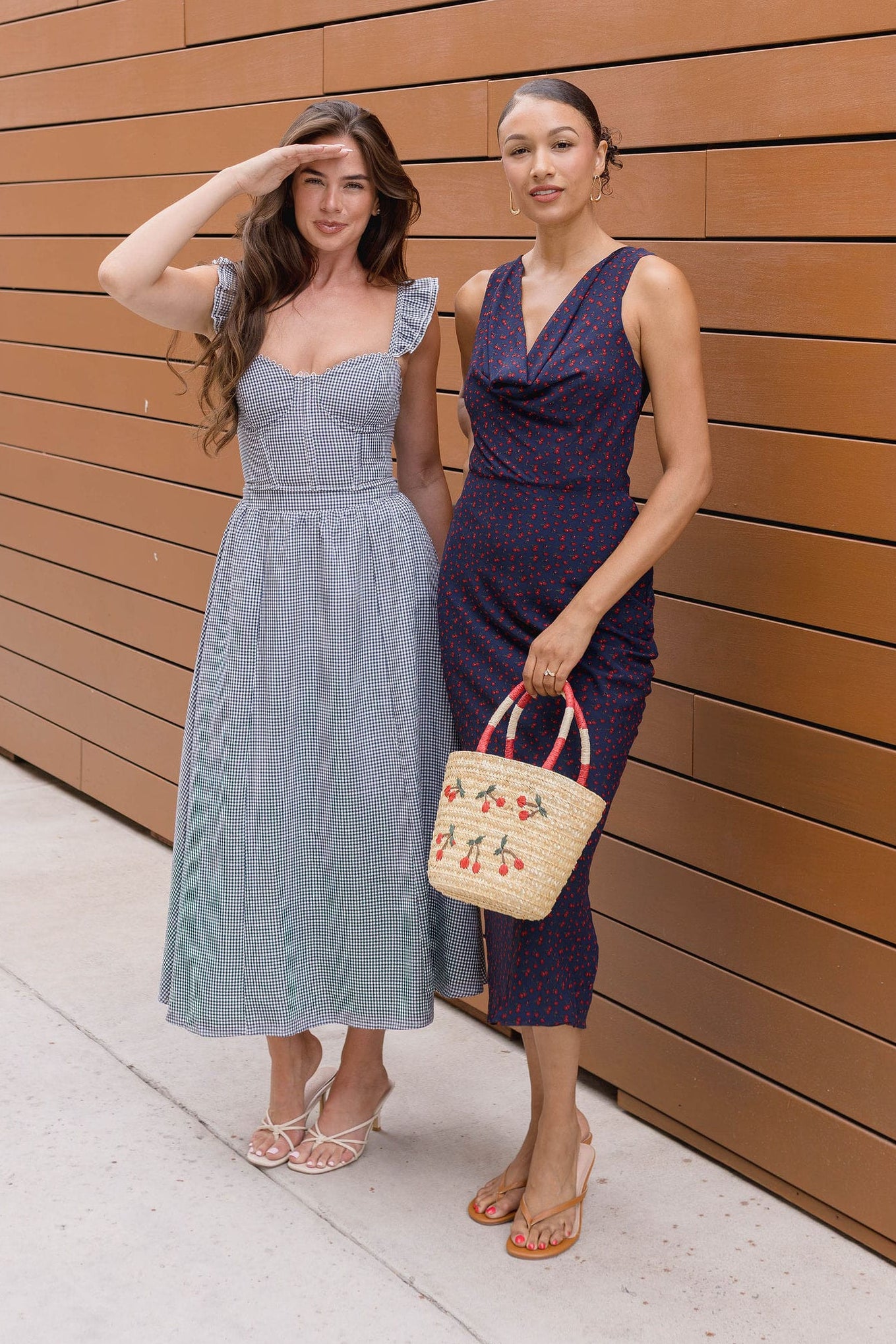 Wylda Gathered A-Line Midi Skirt