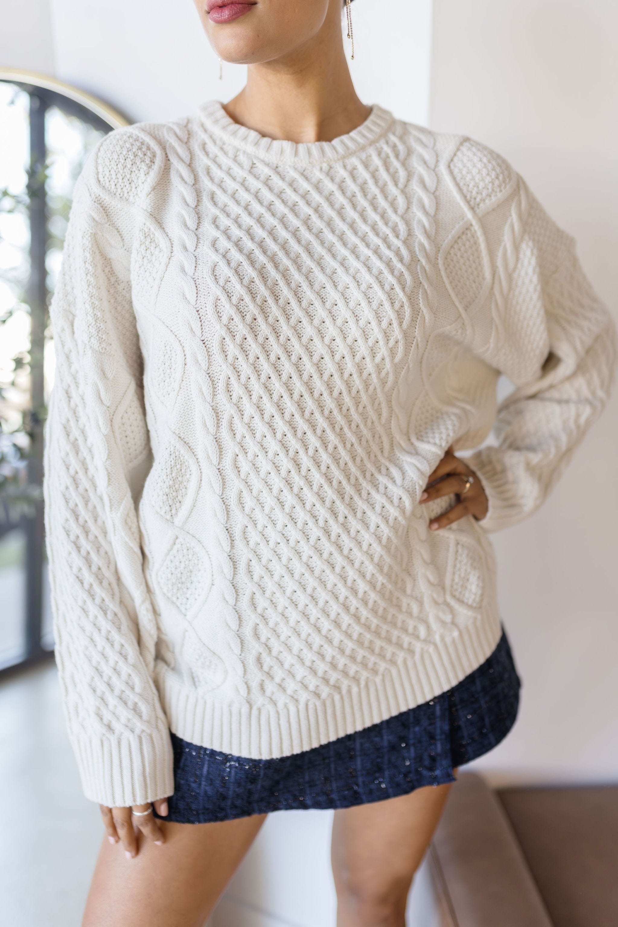 Tatum Cable Knit Sweater Tatum Cable Knit Sweater