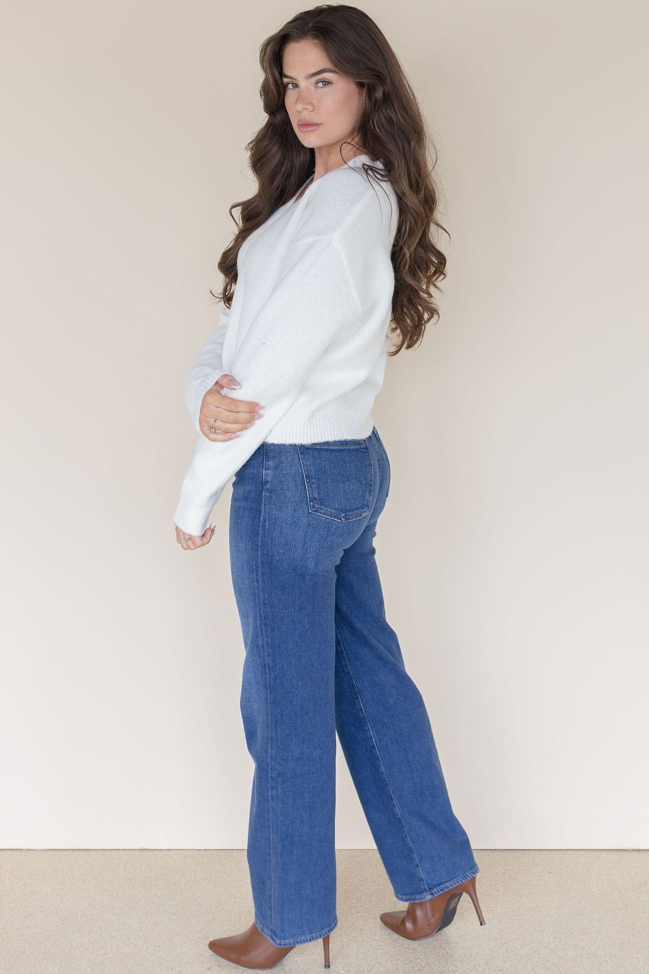Annina High Rise Wide Leg Jean 30" Annina High Rise Wide Leg Jean 30"