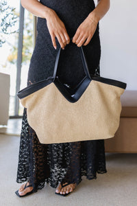 Avilla Raffia Carryall Tote