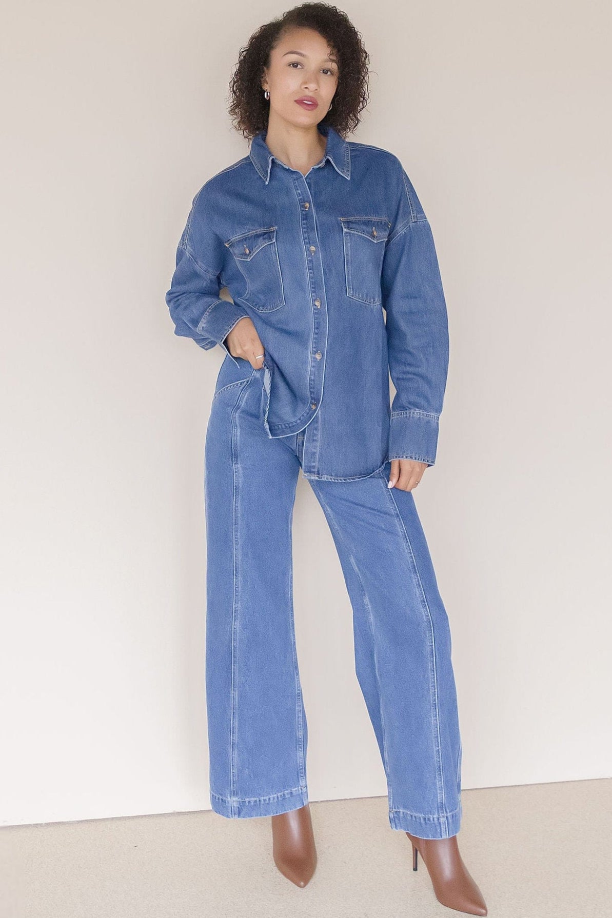 Gianna Denim Button Up Shirt Gianna Denim Button Up Shirt