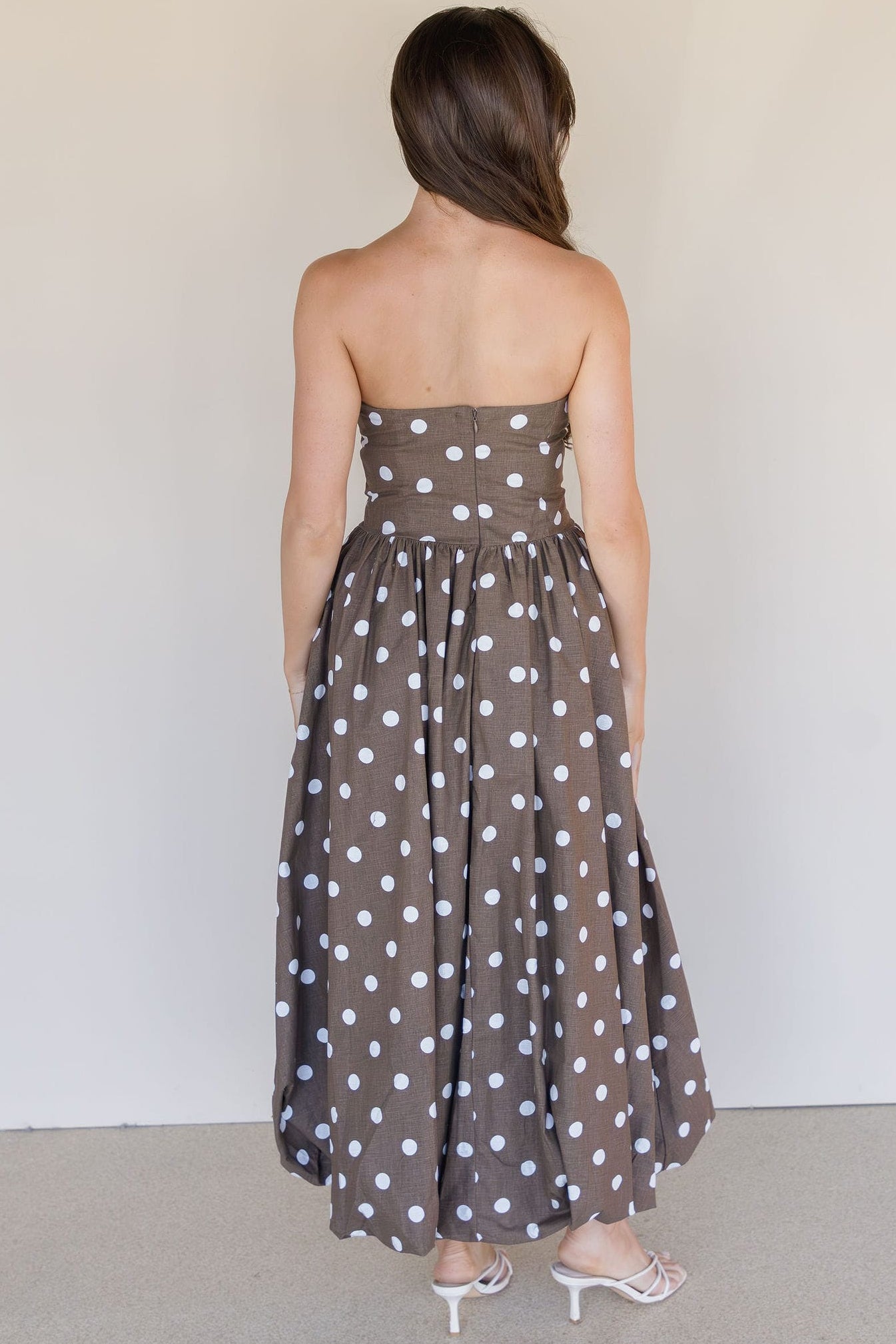 Ruthie Strapless Midi Dress