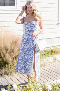 Something Blue Midi Dress