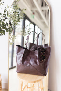 Vita Croc Emboss Large Tote Vita Croc Emboss Large Tote