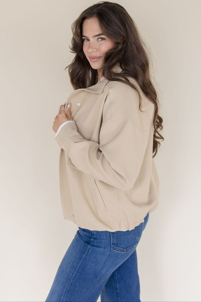 Funnel Neck Bomber Jacket Funnel Neck Bomber Jacket