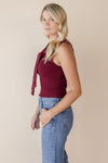 Myra Faux Sweater Tie Knit Tank