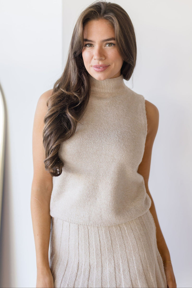 Montgomery Knitted Mockneck Top Montgomery Knitted Mockneck Top