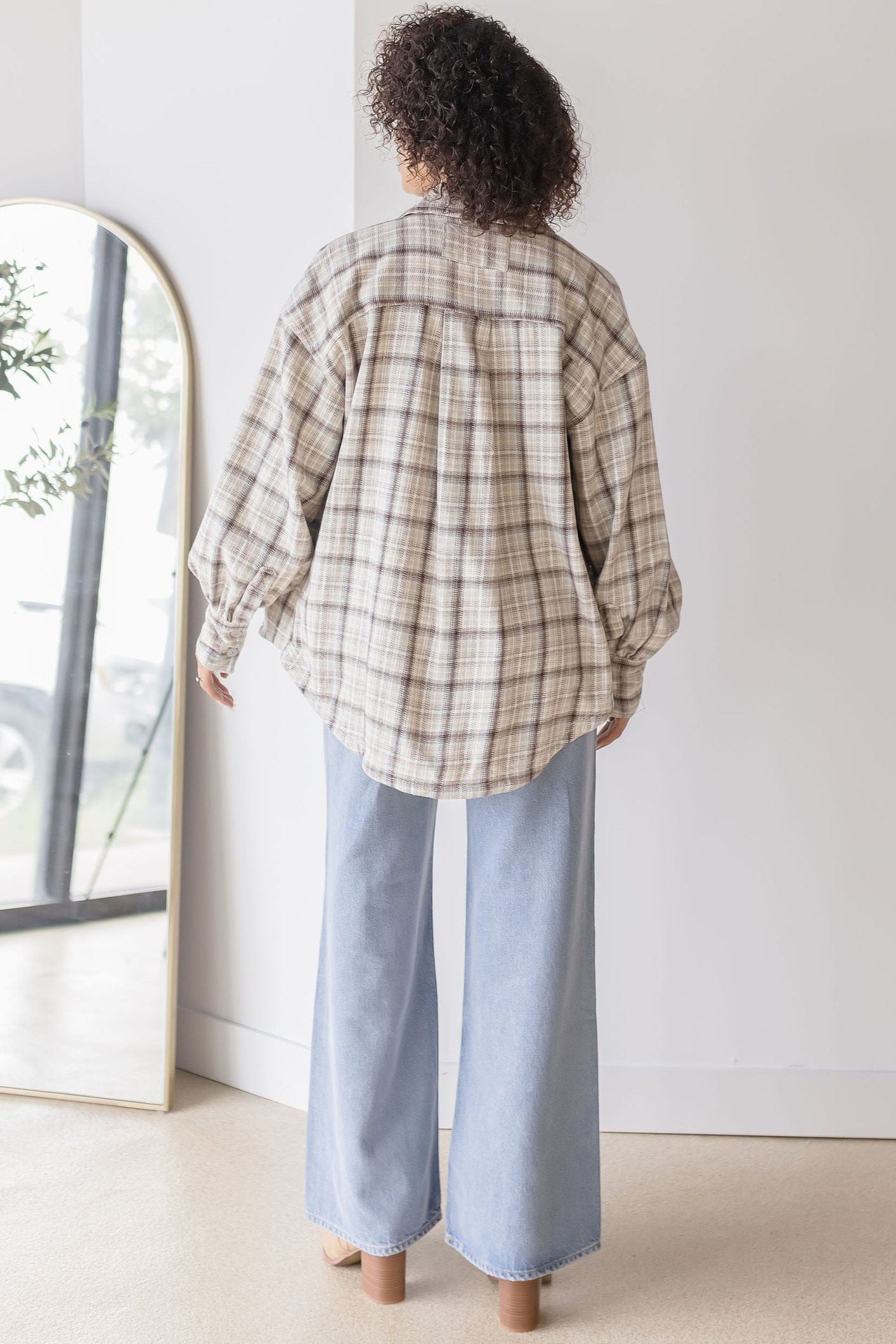 Free People Ashley Plaid Shirt| Wild Dove Boutique | San Diego,CA