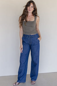 Clean Lines Square Neck Shirred Brami