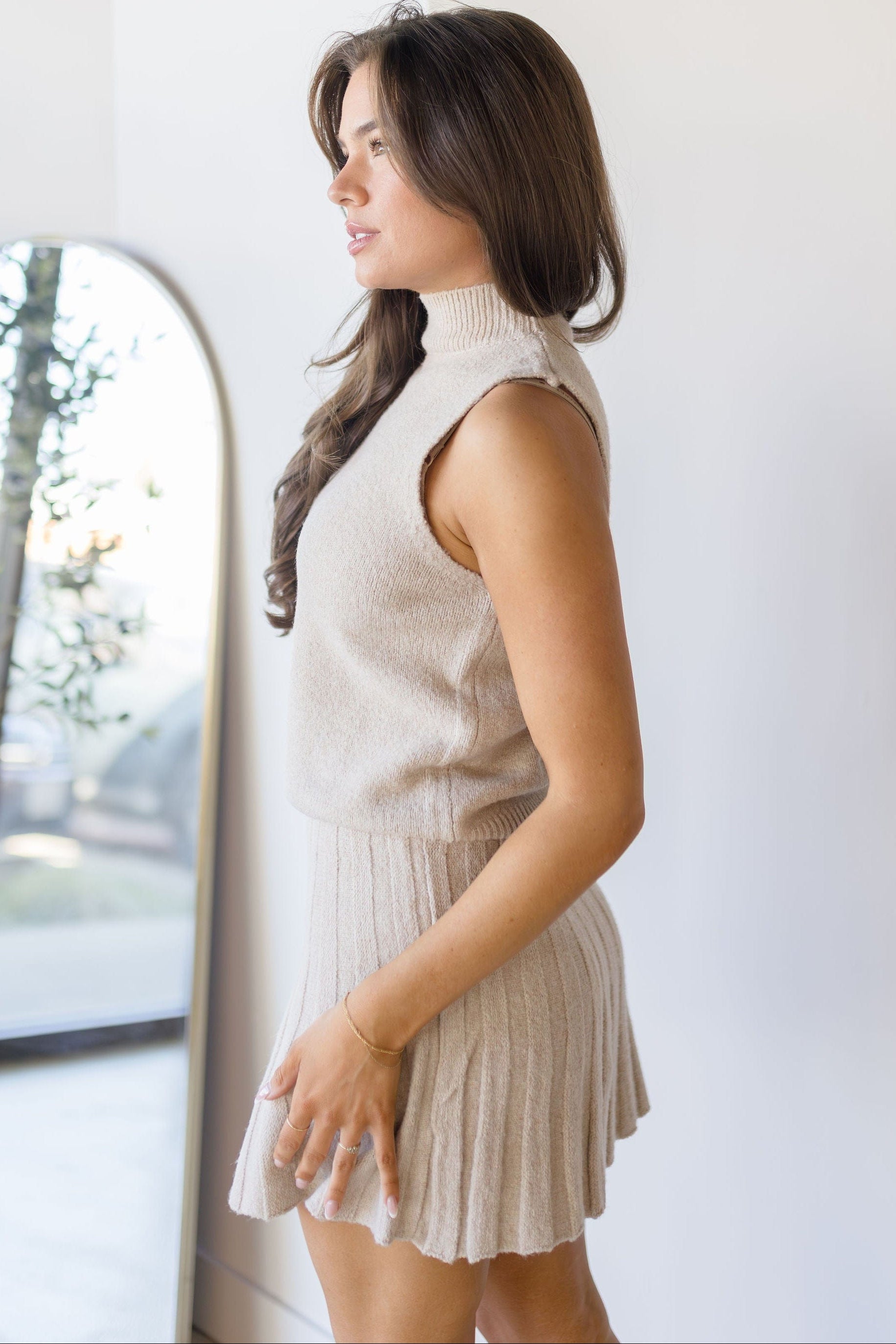 Montgomery Knitted Mockneck Top Montgomery Knitted Mockneck Top