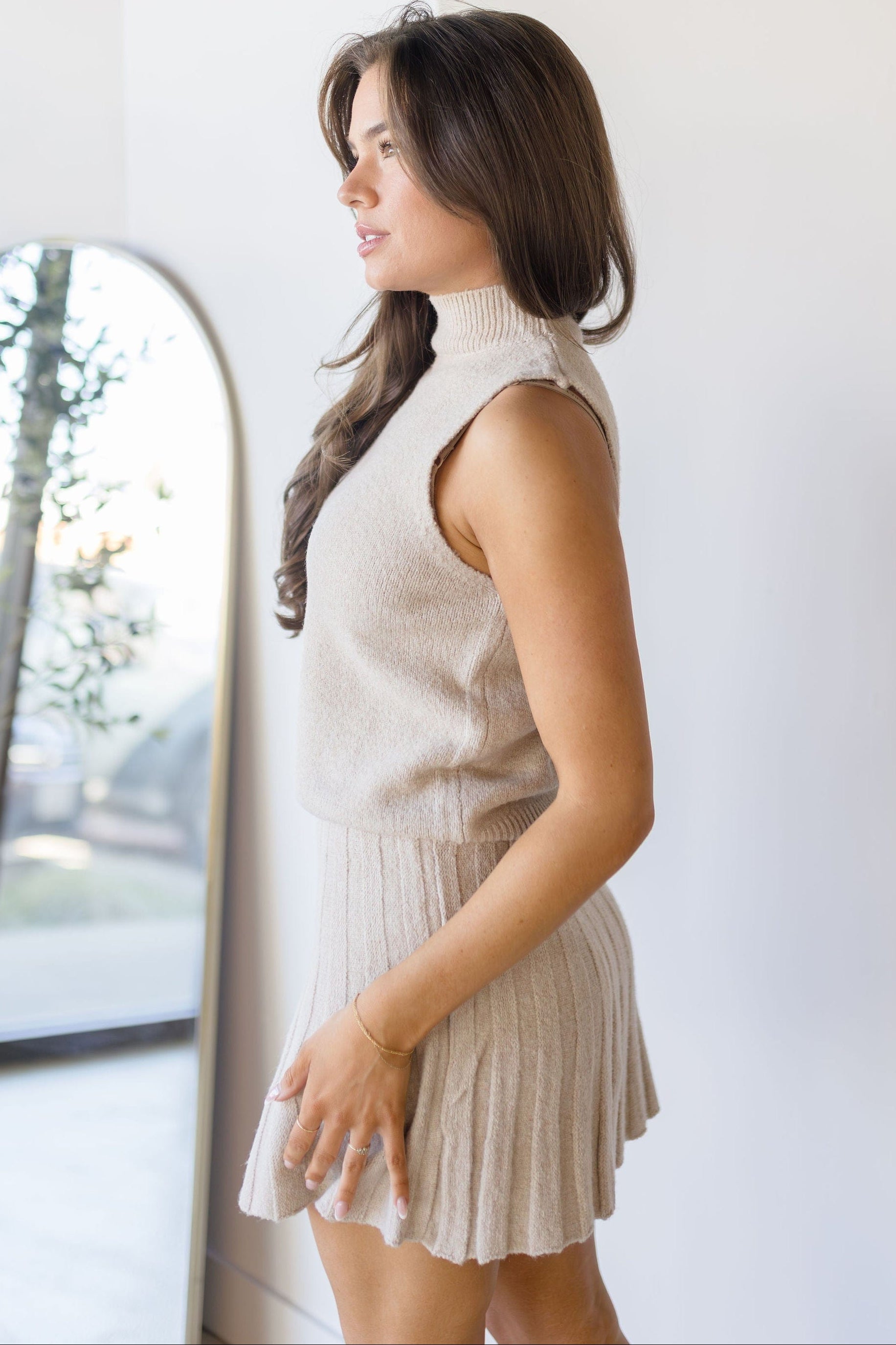 Montgomery Pleated Knit Mini Skirt Montgomery Pleated Knit Mini Skirt