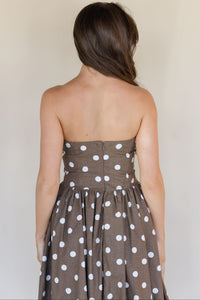 Ruthie Strapless Midi Dress